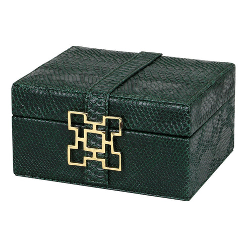 Green Croc Box Set Geo Gold